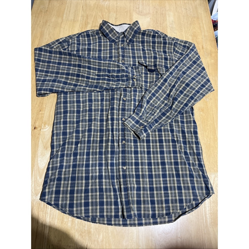 Red Head Shirt Mens LT Button Down Collared Long Sleeve 100% Cotton - Picture 1 of 10